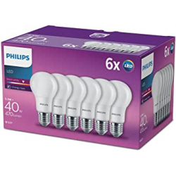 Philips CorePro LED A60 E27 5.5W 2700K Pack de 6 bombillas