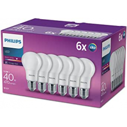 Chollo - Philips CorePro LED A60 E27 5&period;5W 2700K Pack de 6 bombillas