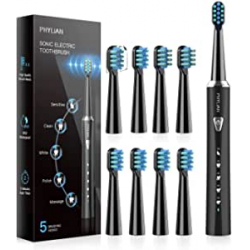 Chollo - PHYLIAN Cepillo de Dientes El&eacute;ctrico S&oacute;nico &plus; 8 Cabezales DuPont