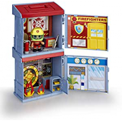 Chollo - Pinypon Action&colon;  2 Mix&oacute;polis Boxes Bomberos y Banco &vert; Famosa 700015714