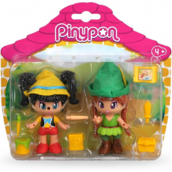 Chollo - Pinypon Cuentos 2 Figuras Peter Pan y Pinocho | Famosa 700016381