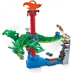 Chollo - Pista ataque aéreo Dragón robótico - Hot Wheels Mattel GJL13