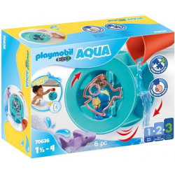 Chollo - PLAYMOBIL 1&period;2&period;3 Aqua Rueda de Agua con Beb&eacute; Tibur&oacute;n &vert; 70636