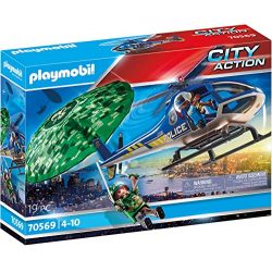 Chollo - Helicóptero de la Policía: Persecución en Paracaídas | Playmobil City Action 70569