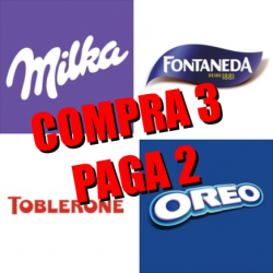 Chollo - Promoción 3x2 en Oreo, Milka, Fontaneda y Toblerone