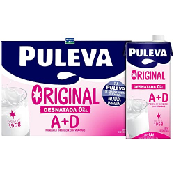Puleva Original A+D Desnatada Brik 1L (Pack de 6)