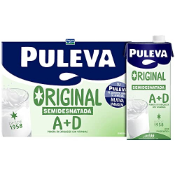 Chollo - Puleva Original A+D Leche Semidesnatada Brik 1L (Pack de 6)
