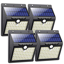 Chollo - Pxwaxpy &lrm;ZJ-SL97 Foco Solar LED &lpar;Pack de 4&rpar;