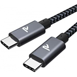 Chollo - Rampow Cable USB-C Thunderbolt 3 1m con PD3.0 y QC3.0 60W | RAD18-ES