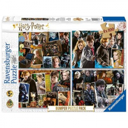 Chollo - Ravensburger Bumper Puzzle Pack Harry Potter 4x100 piezas | 06832