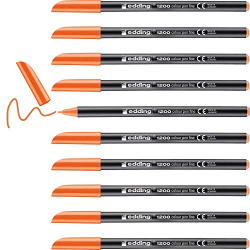 Chollo - edding 1200 colour pen fine Naranja &lpar;Pack de 10&rpar;