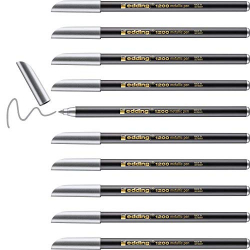 Chollo - edding 1200 metallic pen Plata (Pack de 10)