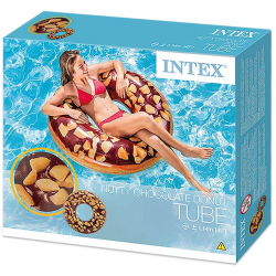 Chollo - Rueda hinchable Donut chocolate Intex &lpar;114 cm&rpar;