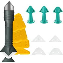 Chollo - SAFETYONSHOP Herramientas de Calafateo de Silicona 13 Pcs&comma; Rasquetas Kit de Herramienta de Rascador Silicona&comma; Herramienta de Sellado del Removedor del