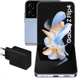 Chollo - Samsung Pack Galaxy Z Flip4 5G 8GB 128GB &plus; Cargador 45W &vert; SM-F721BLBGEUB &plus; EP-T4510XBEGEU