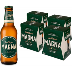 Chollo - San Miguel Magna Cerveza Dorada Lager Botella Pack 24x 25cl