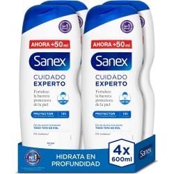 Chollo - Sanex Cuidado Experto Protector Gel de Ducha 600ml (Pack de 4)