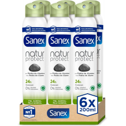 Sanex Natur Protect Piel Normal Desodorante Spray 200ml (Pack de 6)