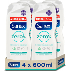 Chollo - Sanex Zero% Hidratante Gel de Ducha 600ml (Pack de 4)