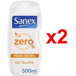 Chollo - Sanex Zero% Piel Seca Gel de Ducha 500ml (Pack de 2)