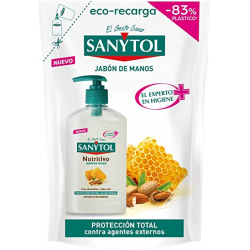 Chollo - Sanytol Eco Recarga Jabón de manos nutritivo Protección Total 200ml