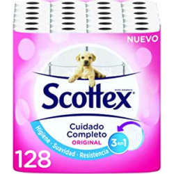 Chollo - Scottex Original Cuidado Completo Papel Higiénico 128 rollos