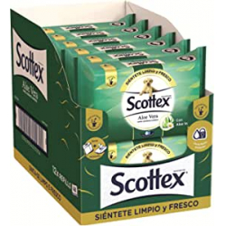 Chollo - Scottex Sensitive Aloe Vera Papel higiénico húmedo Pack 12x 40uds