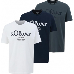 Chollo - s&period;Oliver Logo Print T-Shirt &lpar;Pack de 3&rpar; &vert; 2139909-3S