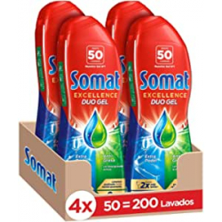 Chollo - Somat Excellence Duo Gel Antigrasa 50 lavados (Pack de 4)