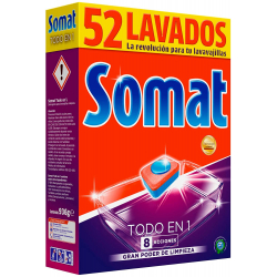 Chollo - Somat Todo En 1 Detergente Pastillas para Lavavajillas 52 Lavados