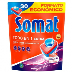 Chollo - Somat Todo En 1 lavavajillas m&aacute;quina pastillas de detergente 30 dosis