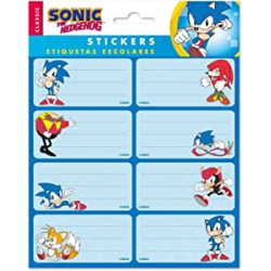 Sonic The Hedgehog Etiquetas Adhesivas (Pack de 16) | Grupo Erik ELE0282