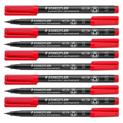 Chollo - STAEDTLER Lumocolor permanent pen 313 S Rojo (Pack de 10)
