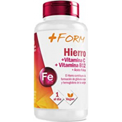 Chollo - &plus; Form Hierro &Aacute;cido F&oacute;lico Vitaminas C y B12 90 c&aacute;psulas