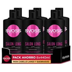 Chollo - Syoss Salon Long Nenúfar Blanco Champú 440ml (Pack de 6)