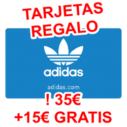 Chollo - Tarjeta de 35€ + Tarjeta de 15€ gratis para adidas (tienda físicas y online)