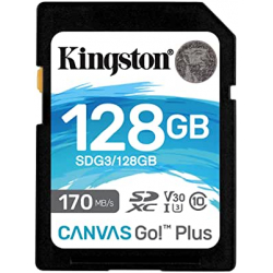 Chollo - Tarjeta SD 128GB Kingston Canvas Go! Plus U3 V30 - SDG3/128GB