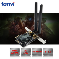 Tarjeta WiFi PCI-E Intel 9260AC 802.11AC 2.4G/5Ghz 1733Mpbs con Bluetooth 5.0