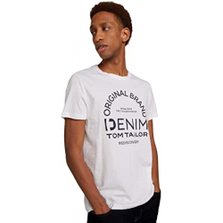 Chollo - Tom Tailor Denim Logo Print T-shirt Hombre | 1029936