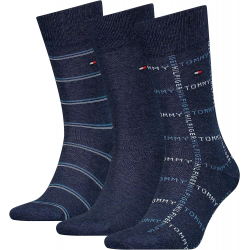Chollo - Tommy Hilfiger Classics Grid Stripe Socks (Pack de 3) | 7000000000002698134