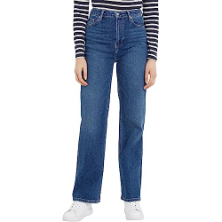 Chollo - Tommy Hilfiger High Rise Relaxed Straight Jeans | WW0WW396181A5
