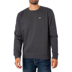 Chollo - Tommy Hilfinger Tommy Jeans TJM Flag Patch Regular Fleece C-Neck Sweatshirt &vert; DM0DM09591PUB