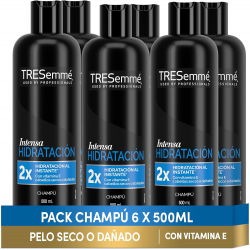 Chollo - TRESemmé Champú Intensa Hidratación 500ml (Pack de 6)