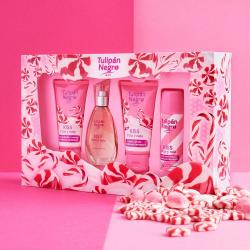 Chollo - Tulip&aacute;n Negro Estuche de Regalo Kiss Fresa y Nata