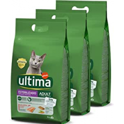 Chollo - Ultima Esterilizado Adult Alimento seco para gatos Pack 3x 3kg