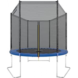 Chollo - Ultrasport Cama elástica de jardín Jumper, set completo de cama elástica Incl. superficie de salto, red de seguridad, postes acolchados para la red y 