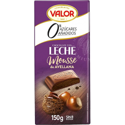Chollo - Valor Chocolate con Leche Mousse de Avellana 0% Azúcares Añadidos 150g