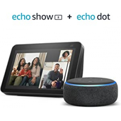 Chollo - Value Pack: Echo Show 8 (2.ª generación, Antracita) + Echo Dot (3.ª generación, Antracita)