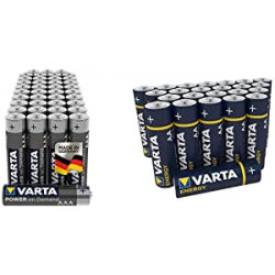 Chollo - Pilas alcalinas VARTA Pack 40x Power on Demand AAA + 30x Energy AA
