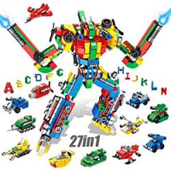 VATOS STEM Alphabet Robot Kit de construcción con bloques 644 pcs | ‎VL-633041